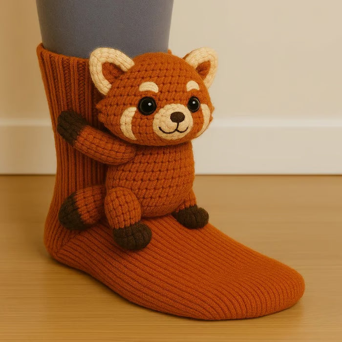 š„Letzter Tag 49 % RABATT ā 2025 3D-Stricksocken mit Tiermotivš§¦