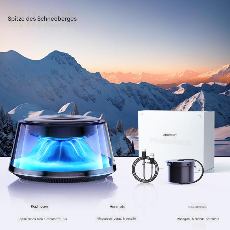 Intelligente Auto-Duftmaschine mit automatischem Start und Stopp und sanfter Beleuchtung, die den Fahrer nicht stört