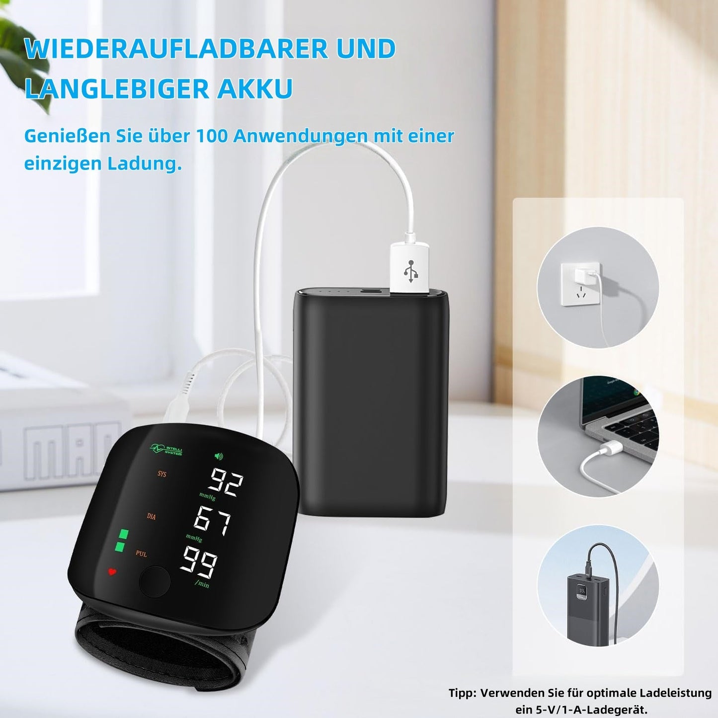 Handgelenk-Blutdruckmessgerät