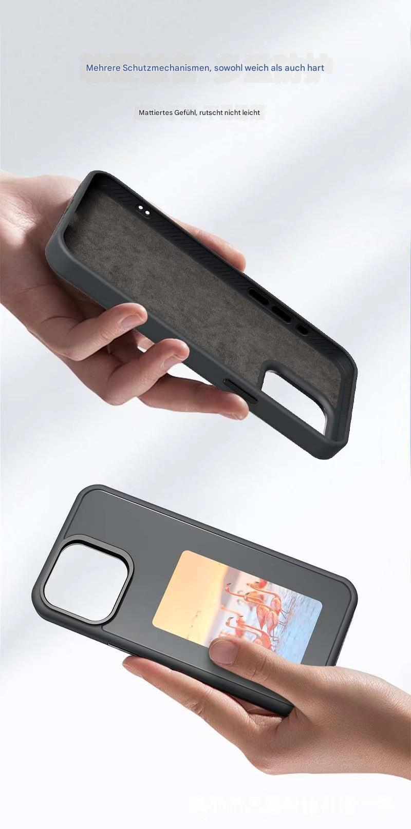 Intelligente Handyhülle mit vierfarbigem Tintenbildschirm, exklusive DIY-Trendhülle, schwarzer Technologie-Segen, super praktisch