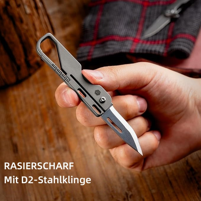 Klappbares Mini-Taschen-Allzweckmesser aus Titan