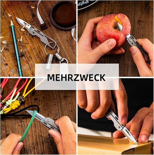 Klappbares Mini-Taschen-Allzweckmesser aus Titan