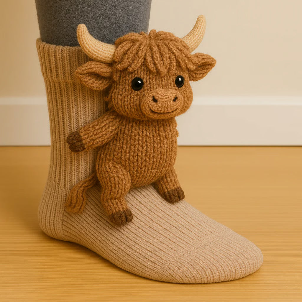 š„Letzter Tag 49 % RABATT ā 2025 3D-Stricksocken mit Tiermotivš§¦