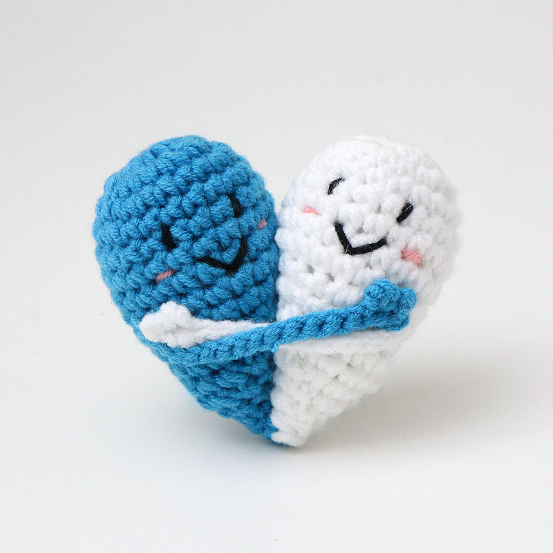 Handgehäkelte „Hug Cute Thing“-Heilpuppe aus Wolle, halten Sie die Wärme in Ihrer Handfläche