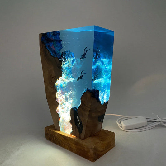 Kreative Tiefsee/Anime Szene Atmosphäre Licht Home Decor Art Tischlampe