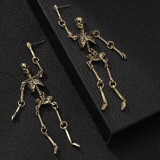 Personalisierte Totenkopf Ohrringe