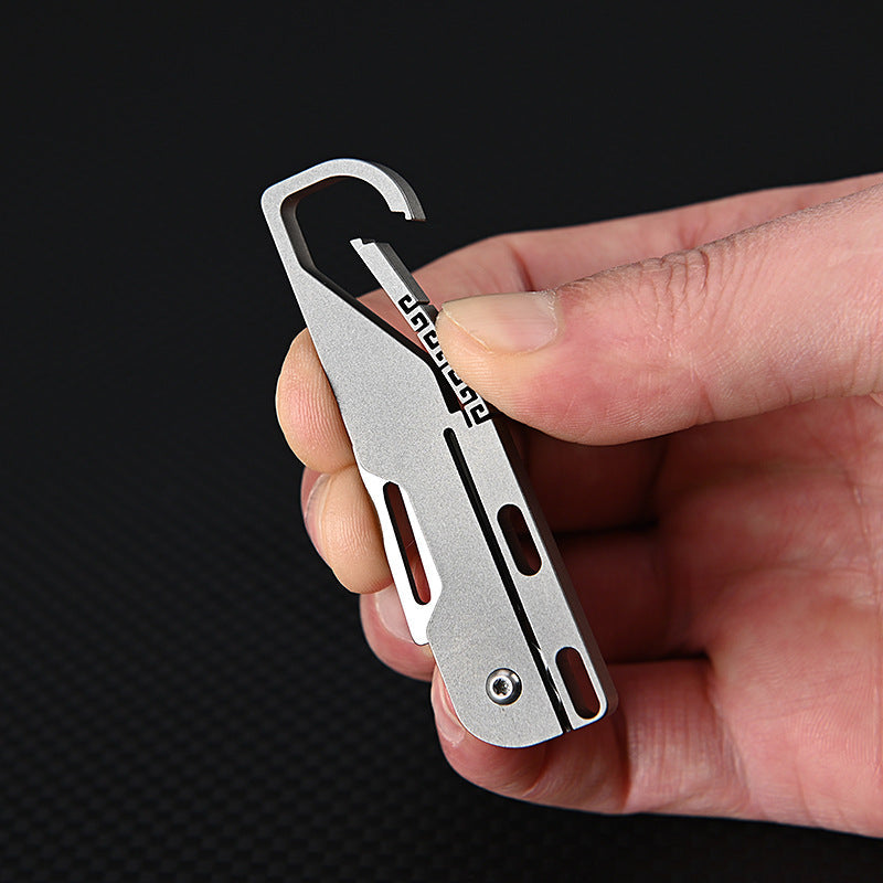 Klappbares Mini-Taschen-Allzweckmesser aus Titan