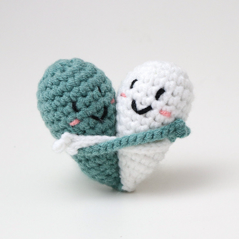 Handgehäkelte „Hug Cute Thing“-Heilpuppe aus Wolle, halten Sie die Wärme in Ihrer Handfläche