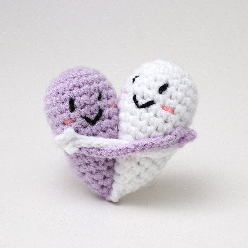 Handgehäkelte „Hug Cute Thing“-Heilpuppe aus Wolle, halten Sie die Wärme in Ihrer Handfläche