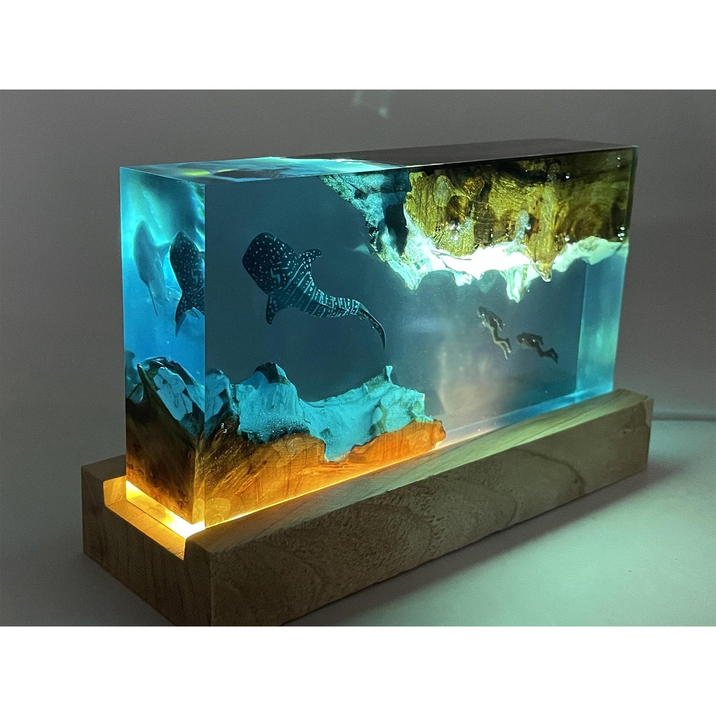 Kreative Tiefsee/Anime Szene Atmosphäre Licht Home Decor Art Tischlampe