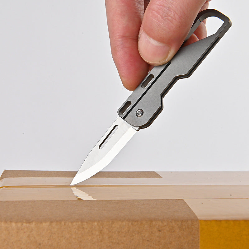 Klappbares Mini-Taschen-Allzweckmesser aus Titan