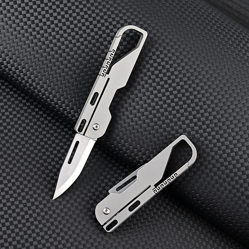 Klappbares Mini-Taschen-Allzweckmesser aus Titan