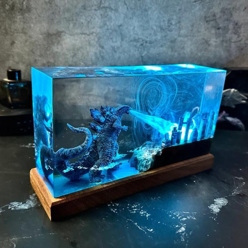 Kreative Tiefsee/Anime Szene Atmosphäre Licht Home Decor Art Tischlampe