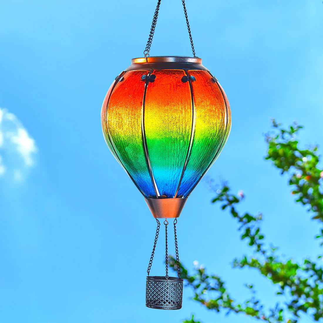 Solar-Heißluftballon-Dekorationslichter für den Außenbereich, Stimmungslichter für den Garten