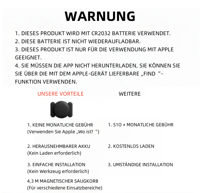 ✨Sonderangebot diese Woche🔥Mini-GPS-Tracker (keine zusätzliche Abonnementgebühr und geeignet für alle Arten von Mobiltelefonen)