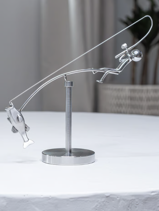 🔥Letzter Verkauf 49 % RABATT🎣Die balancierende Fischerskulptur