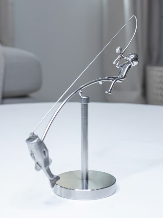 🔥Letzter Verkauf 49 % RABATT🎣Die balancierende Fischerskulptur