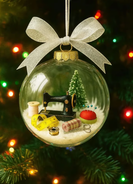 Weihnachts-Näh-Schneekugel-Ornament🎄
