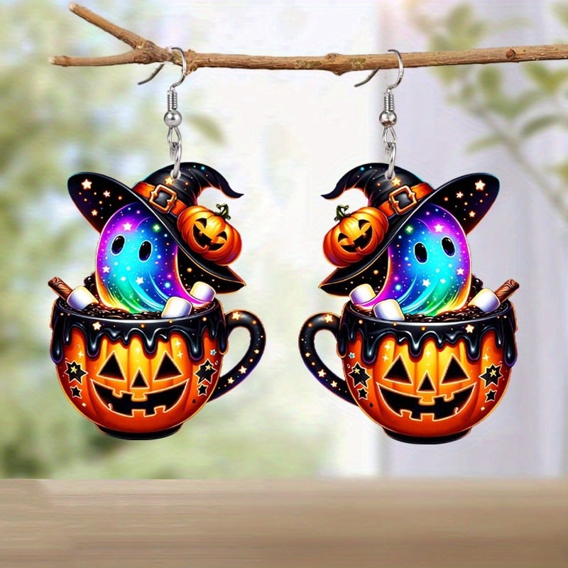 🧙‍♀️✨ Hexe auf Besen Ohrringe