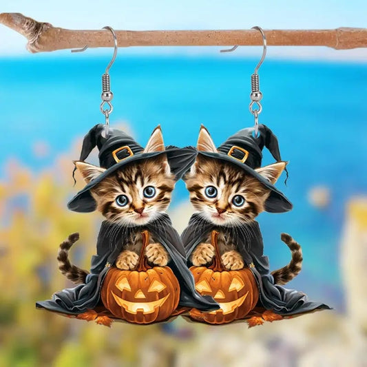 🧙‍♀️✨ Hexe auf Besen Ohrringe