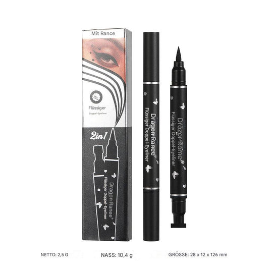 Doppelseitiger Stempel-Eyeliner: Kreieren Sie vielseitige Augen-Looks mit einem Strich und für immer haltbar