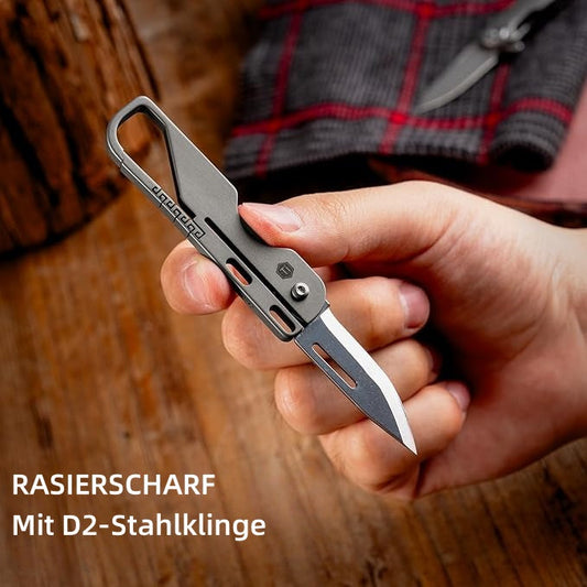 Klappbares Mini-Taschen-Allzweckmesser aus Titan