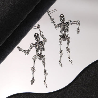 Personalisierte Totenkopf Ohrringe