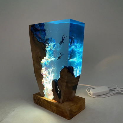 Kreative Tiefsee/Anime Szene Atmosphäre Licht Home Decor Art Tischlampe