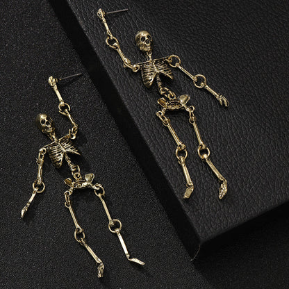 Personalisierte Totenkopf Ohrringe