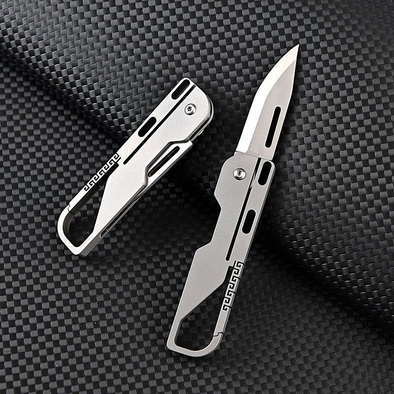 Klappbares Mini-Taschen-Allzweckmesser aus Titan