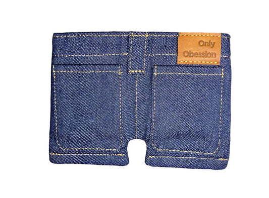 Kreative Mini-Geldbörse im Denim-Stil