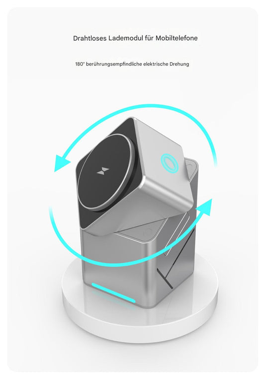 Geometry Touch magnetischer kabelloser 3-in-1-Ladeständer: 15 W schnelles Laden, gleichzeitiges Laden mehrerer Geräte, eröffnet eine neue Art des Ladens