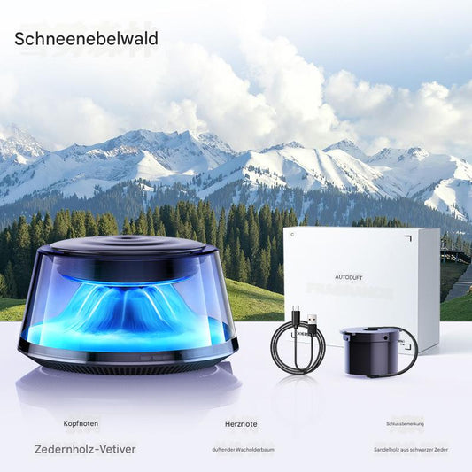 Intelligente Auto-Duftmaschine mit automatischem Start und Stopp und sanfter Beleuchtung, die den Fahrer nicht stört